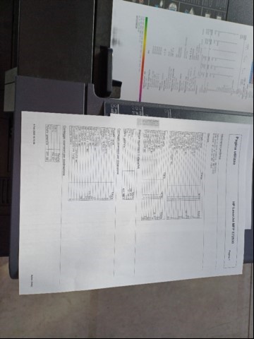 Multifunzione A3 b/n HP LaserJet Managed MFP E72530, 2 cassetti, stampa non ottimale (fondo grigio su foglio), Totale lavori: 415.788 (ID=M02-00)